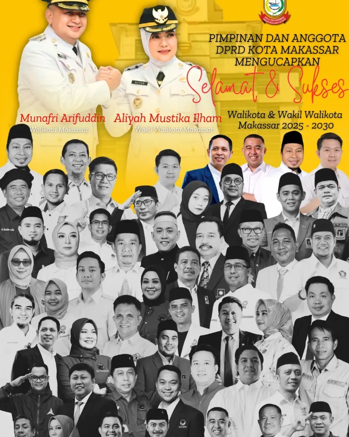 Appi – Aliyah Resmi Dilantik DPRD Makassar Ucapkan Selamat