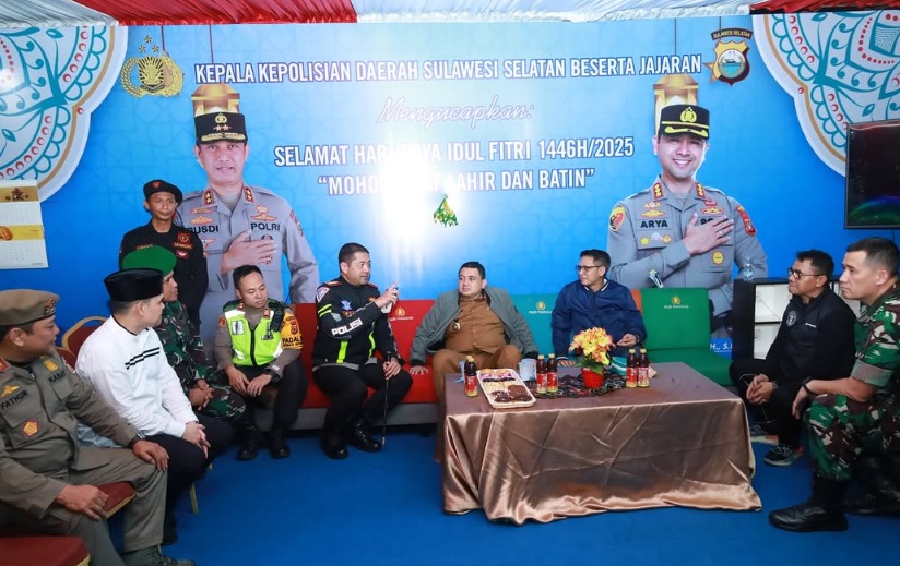 Tinjau Pos PAM Idul Fitri Ketua DPRD Kompak Bersama Walikota Makassar