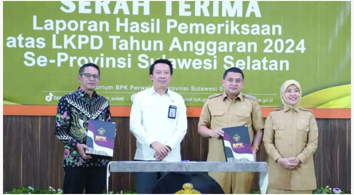 Walikota Ketua DPRD Makassar Terima LHP dan LKPD Tahun 2024